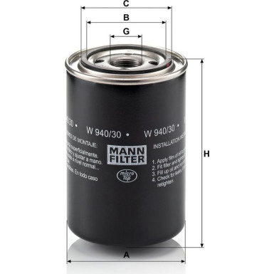Ölfilter W 940/30