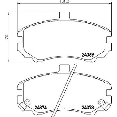 Bremsbelagsatz, Scheibenbremse 8DB 355 012-471 Bremsbelagsatz, Scheibenbremse 8DB 355 012-471