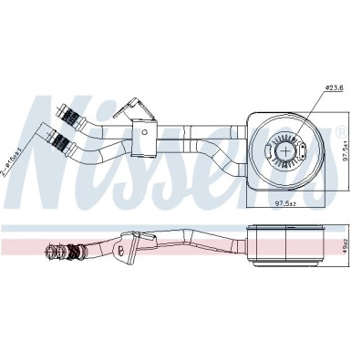 Ölkühler, Motoröl 91105 Ölkühler, Motoröl 91105