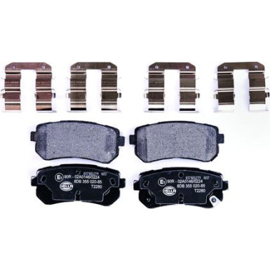 Hella Bremsbelagsatz, Scheibenbremse 8DB 355 020-851 Hella Bremsbelagsatz, Scheibenbremse 8DB 355 020-851
