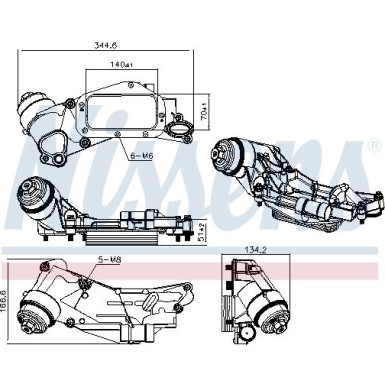 Nissens Ölkühler, Motoröl FIRST FIT 90930