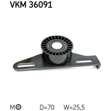 Spannrolle, Keilrippenriemen VKM 36091 Spannrolle, Keilrippenriemen VKM 36091
