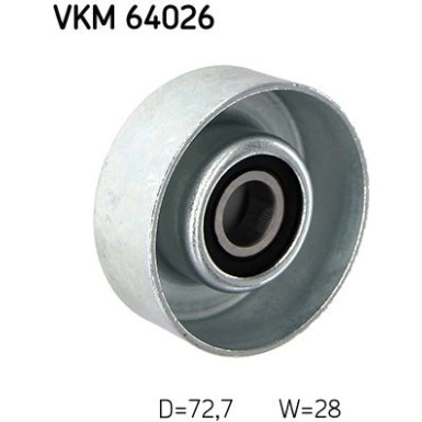 SKF Umlenk-/Führungsrolle, Keilrippenriemen VKM 64026