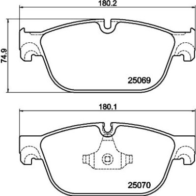 Bremsbelagsatz, Scheibenbremse 8DB 355 015-061 Bremsbelagsatz, Scheibenbremse 8DB 355 015-061
