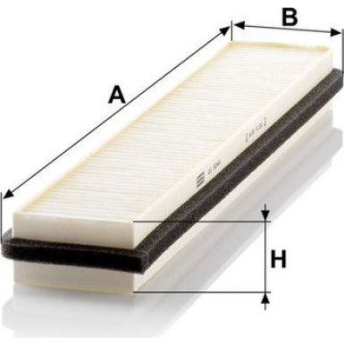 MANN-FILTER CU 5044 Innenraumfilter, Partikelfilter MANN-FILTER CU 5044 Innenraumfilter, Partikelfilter