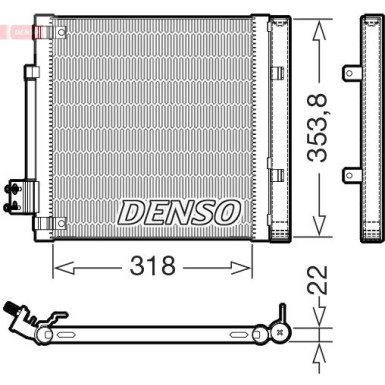 Kondensator, Klimaanlage DCN99082 Kondensator, Klimaanlage DCN99082