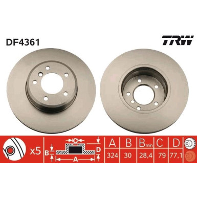 Bremsscheibe DF4361 Bremsscheibe DF4361