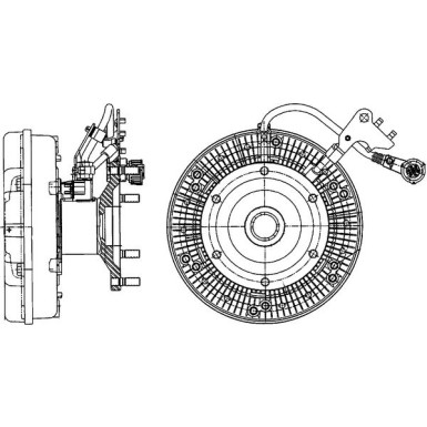 Mahle Kupplung, Kühlerlüfter BEHR Premium Line CFC 207 000P