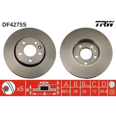 Bremsscheibe DF4275S Bremsscheibe DF4275S