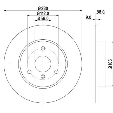 Bremsscheibe 8DD 355 106-601