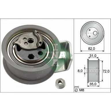 INA Spannrolle, Zahnriemen 531 0436 20
