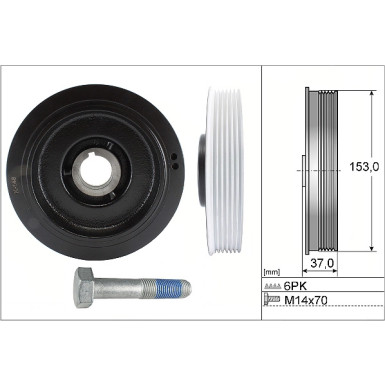 INA Riemenscheibensatz, Kurbelwelle 544 0058 20
