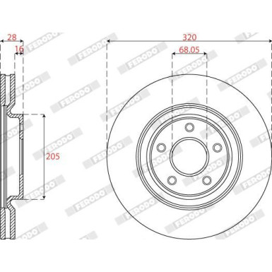 Bremsscheibe DDF2785C-1 Bremsscheibe DDF2785C-1