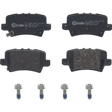 Brembo Bremsbelagsatz, Scheibenbremse PRIME LINE P 28 038