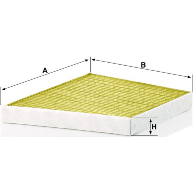 MANN-FILTER FP 3172/1 Innenraumfilter FreciousPlus Aktivkohlefilter mit Polyphenol, antibakteriell, Feinstaubfilter (PM 2.5)