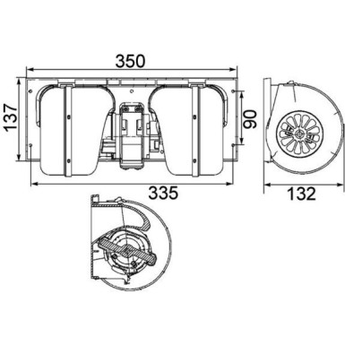Innenraumgebläse AB 85 000P Innenraumgebläse AB 85 000P