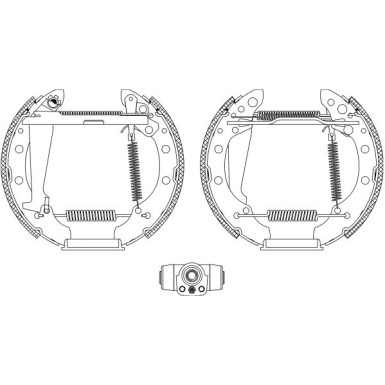 Bremsbackensatz 8DB 355 004-051 Bremsbackensatz 8DB 355 004-051