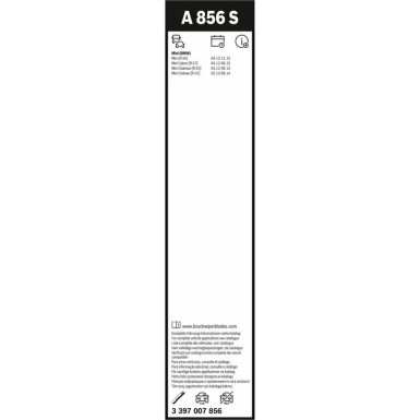 BOSCH A 856 S Scheibenwischer Aerotwin 3 397 007 856