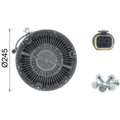 Mahle Kupplung, Kühlerlüfter BEHR Premium Line CFC 125 000P
