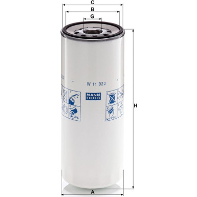 Ölfilter W 11 020 Ölfilter W 11 020