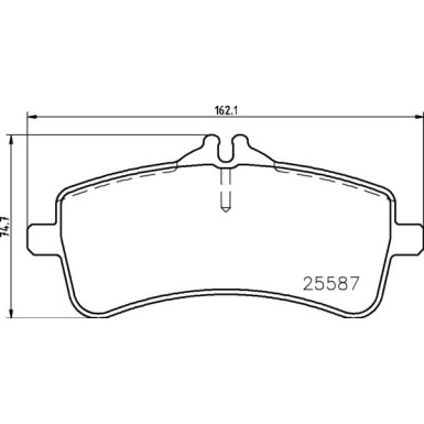 Bremsbelagsatz, Scheibenbremse P 50 131 Bremsbelagsatz, Scheibenbremse P 50 131