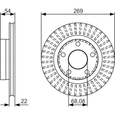 BOSCH Bremsscheibe 0 986 479 A42 BOSCH Bremsscheibe 0 986 479 A42