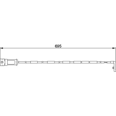 BOSCH Warnkontakt, Bremsbelagverschleiß 1 987 474 929 BOSCH Warnkontakt, Bremsbelagverschleiß 1 987 474 929