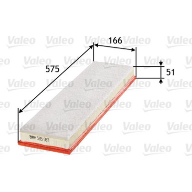 Valeo Luftfilter 585067