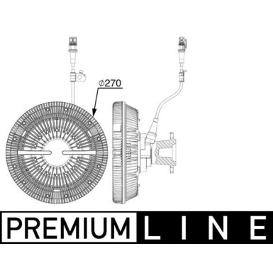 Mahle Kupplung, Kühlerlüfter BEHR Premium Line CFC 241 000P