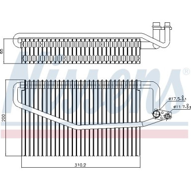 Verdampfer, Klimaanlage 92245 Verdampfer, Klimaanlage 92245