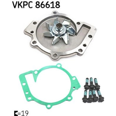 SKF Wasserpumpe VKPC 86618