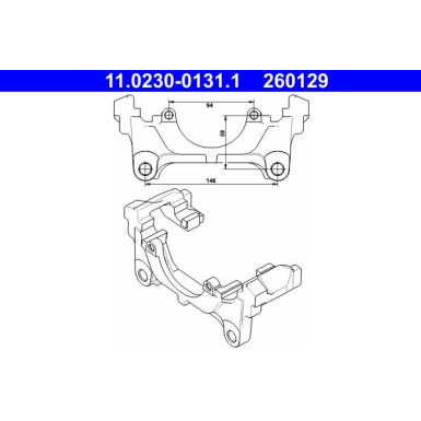 ATE Halter, Bremssattel 11.0230-0131.1