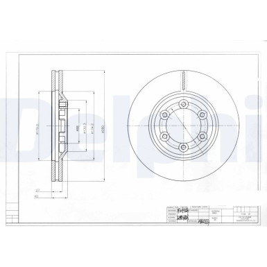 Delphi Bremsscheibe BG4175 Delphi Bremsscheibe BG4175