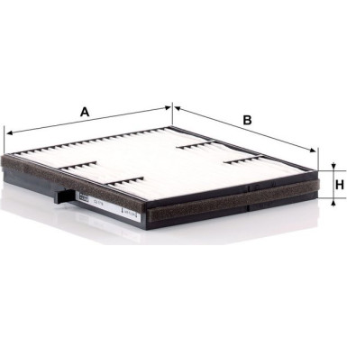 MANN-FILTER CU 1719 Innenraumfilter, Partikelfilter