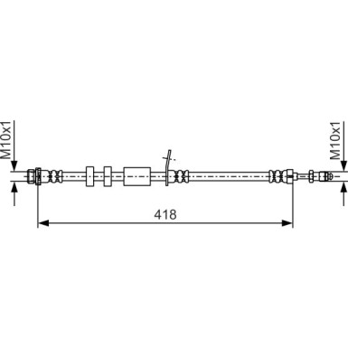 BOSCH Bremsschlauch 1 987 481 978