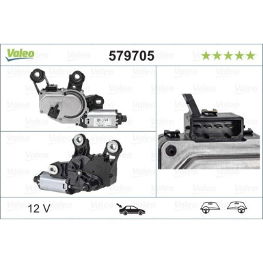 Valeo Wischermotor 579705 Valeo Wischermotor 579705