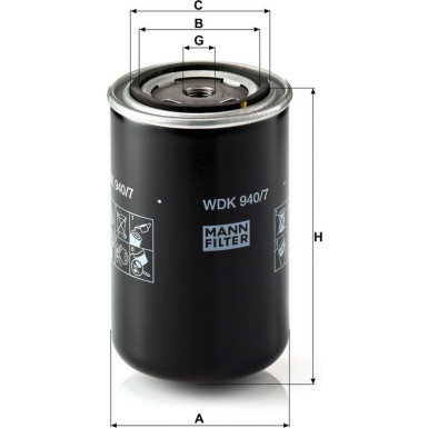 Kraftstofffilter WDK 940/7 Kraftstofffilter WDK 940/7