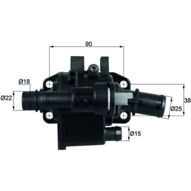 Mahle Thermostat, Kühlmittel BEHR TH 42 83 Mahle Thermostat, Kühlmittel BEHR TH 42 83