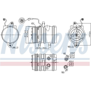 Kompressor, Klimaanlage 89275 Kompressor, Klimaanlage 89275