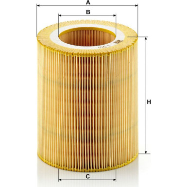 MANN-FILTER C 1250 Luftfilter MANN-FILTER C 1250 Luftfilter