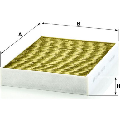 MANN-FILTER FP 25 001 Innenraumfilter FreciousPlus Aktivkohlefilter mit Polyphenol, antibakteriell, Feinstaubfilter (PM 2.5)