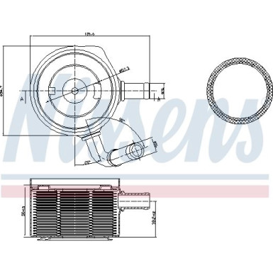 Nissens Ölkühler, Motoröl FIRST FIT 90669