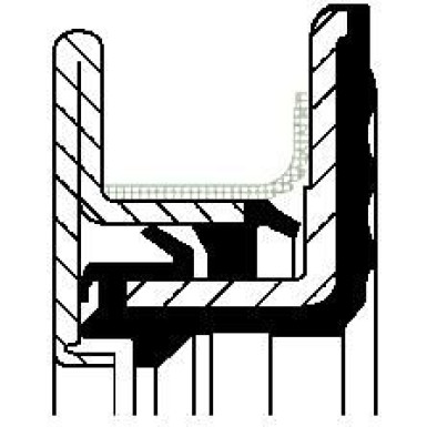 Corteco Wellendichtring, Kurbelwelle 12029818B