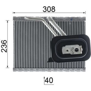 Mahle Verdampfer, Klimaanlage BEHR Premium Line AE 128 000P