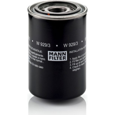 Mann-Filter Ölfilter W 929/3 Mann-Filter Ölfilter W 929/3