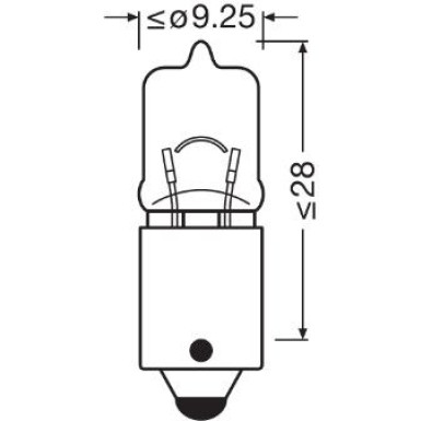 Osram Glühlampe, Blinkleuchte ORIGINAL H6W 64132