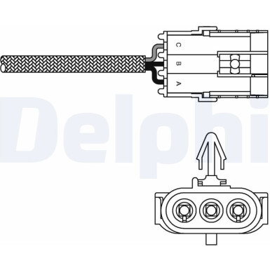 Delphi Lambdasonde ES10995-12B1 Delphi Lambdasonde ES10995-12B1