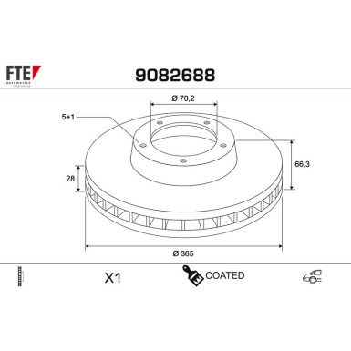 Bremsscheibe 9082688 Bremsscheibe 9082688