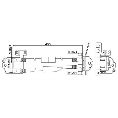 Metzger Bremsschlauch 4111557