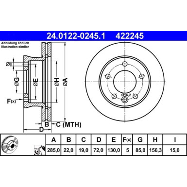 Bremsscheibe 24.0122-0245.1